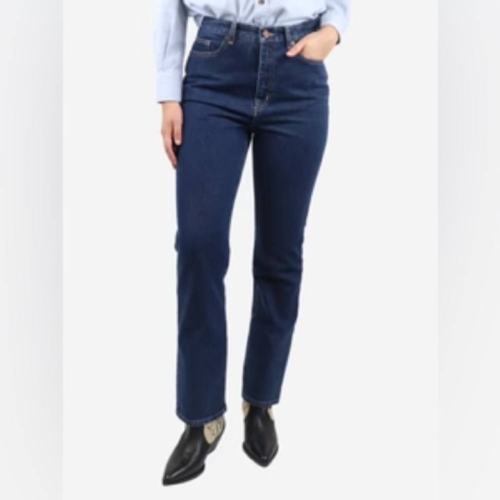 La Ligne Dark Blue Straight Leg Jeans